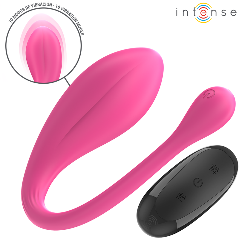 Intense - Janice Huevo Vibrador U Doble Estimulación 10 Vibraciones Rosa Control Remoto