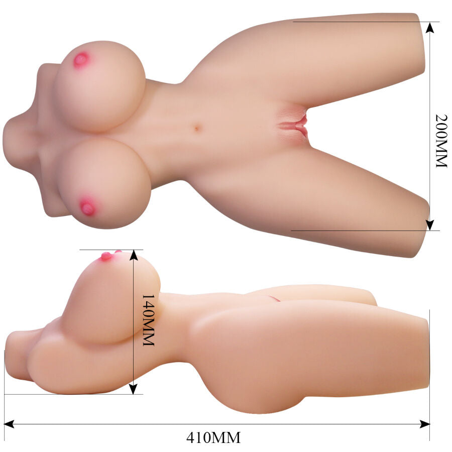 Crazy Bull - Lily Torso Femenino Realista Vagina Y Anal 4 Kg