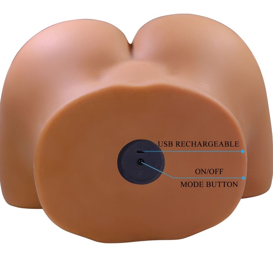 Crazy Bull - Wendy Trasero Femenino Realista Vibrador & Succionador Con Sonido 11 Kg