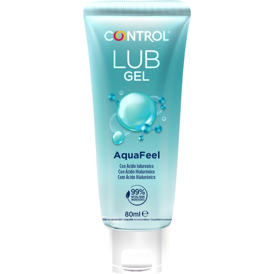 Control - Aquafeel Lubricante Con Ácido Hialurónico 80 Ml