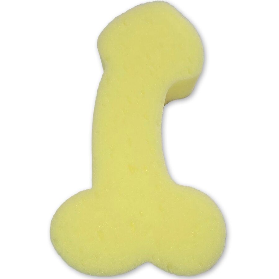 Esponja Forma Pene Amarillo