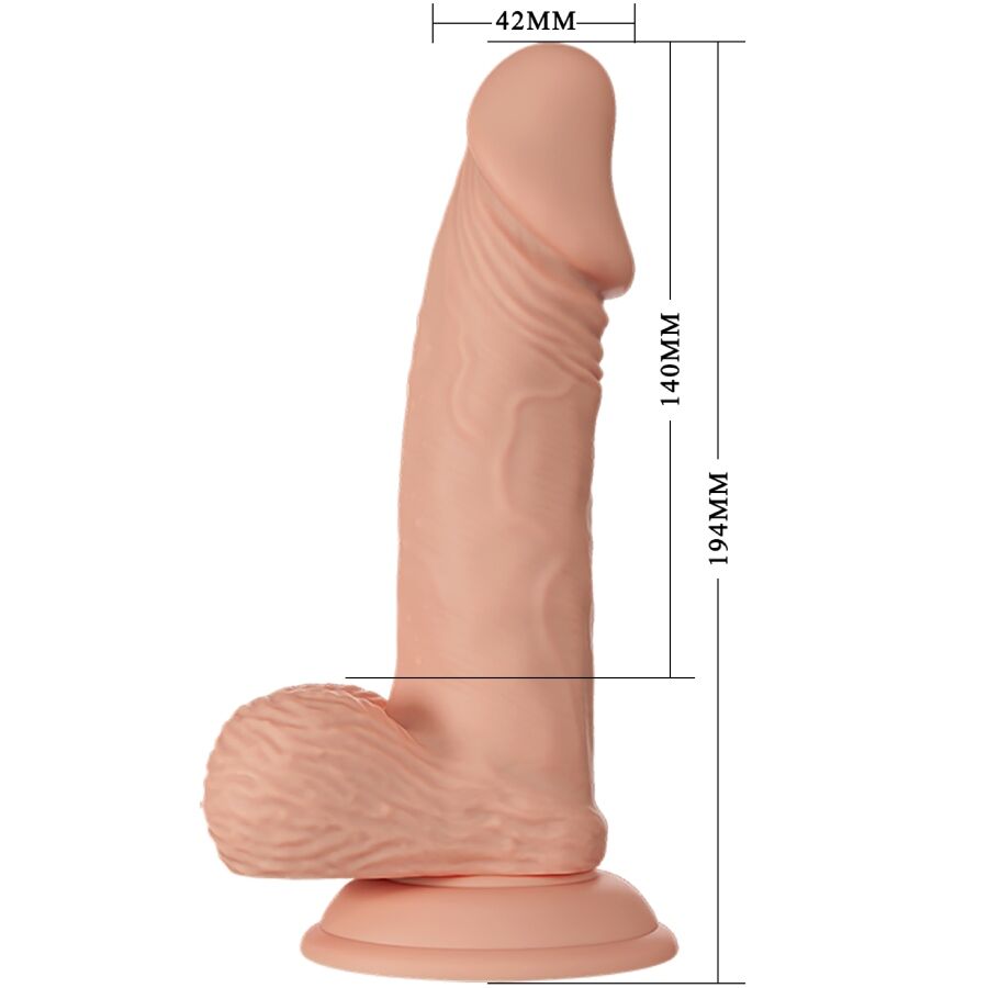 Baile - Beautiful Encounter Zebulon Dildo Realistico Flexible 19.4 Cm Natural