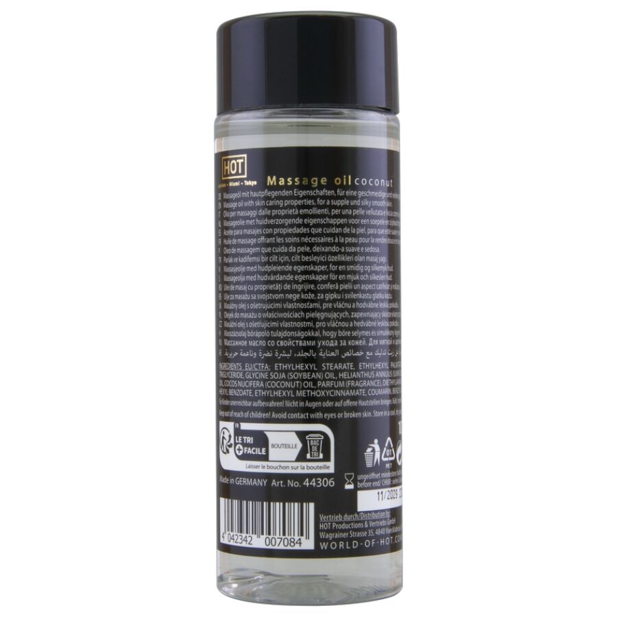 Hot - Aceite De Masaje Coco 100 Ml