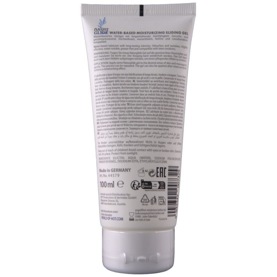 Hot - Nature Glide Lubricante Base Agua 100 Ml