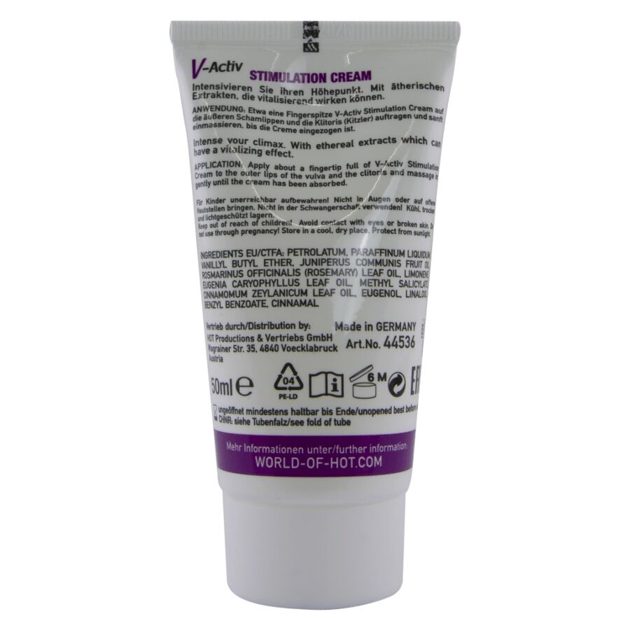 Hot - V-activ Crema Estimulante Para Mujer 50 Ml