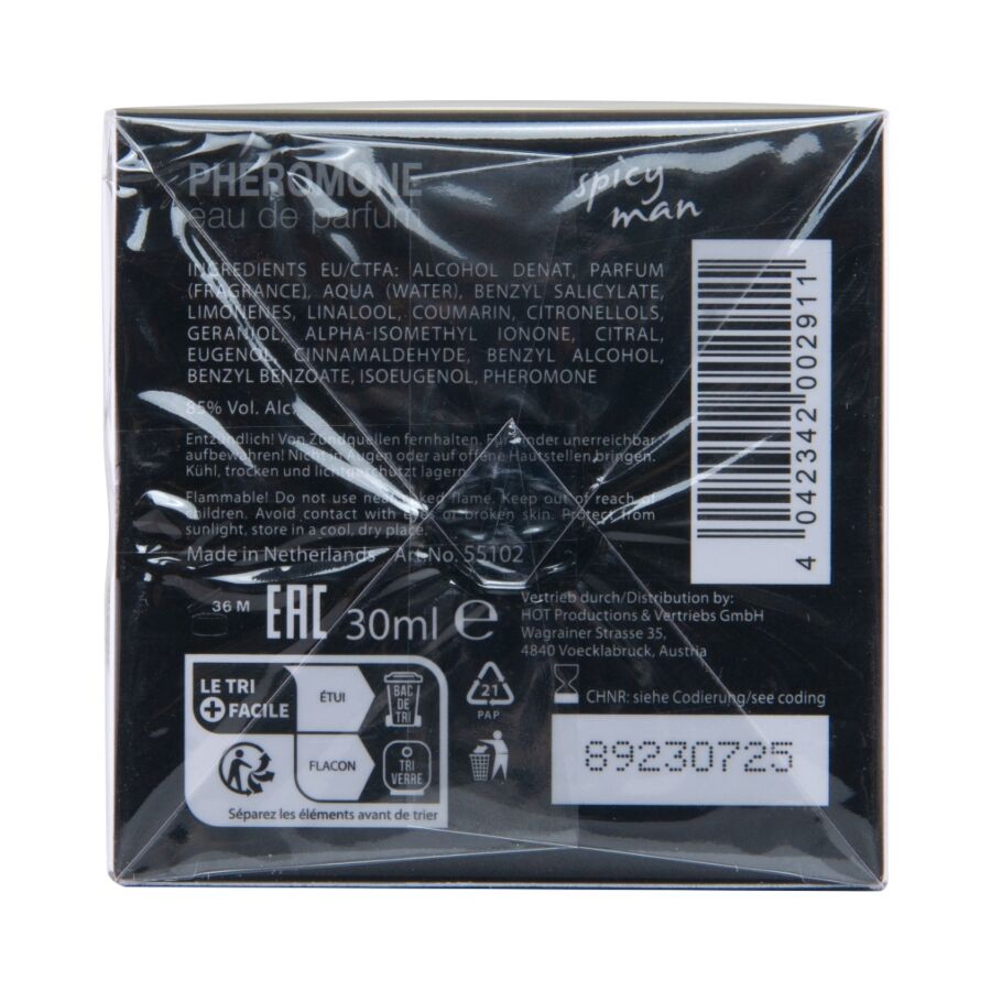 Hot - Perfume Con Feromonas Miami Spicy Hombre 30 Ml