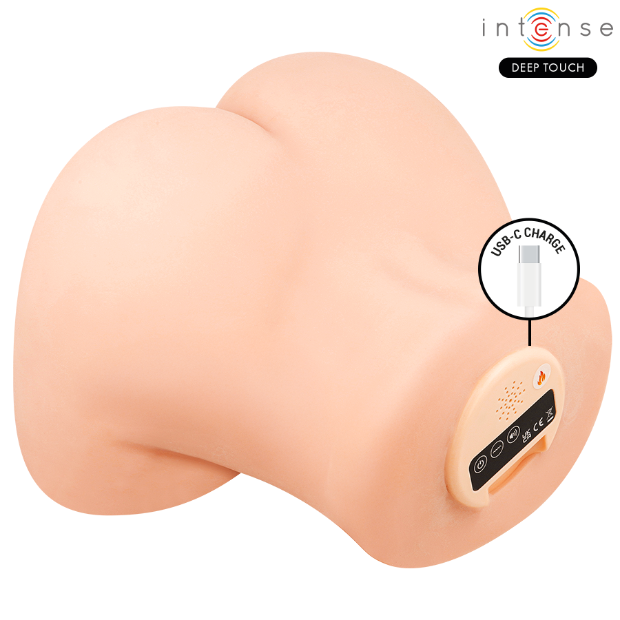 Intense Deep Touch - Ginger Masturbador Ano Y Vagina Con Efecto Succión, Calor, Vibración Y Voz Con Control Remoto 5.3 Kg