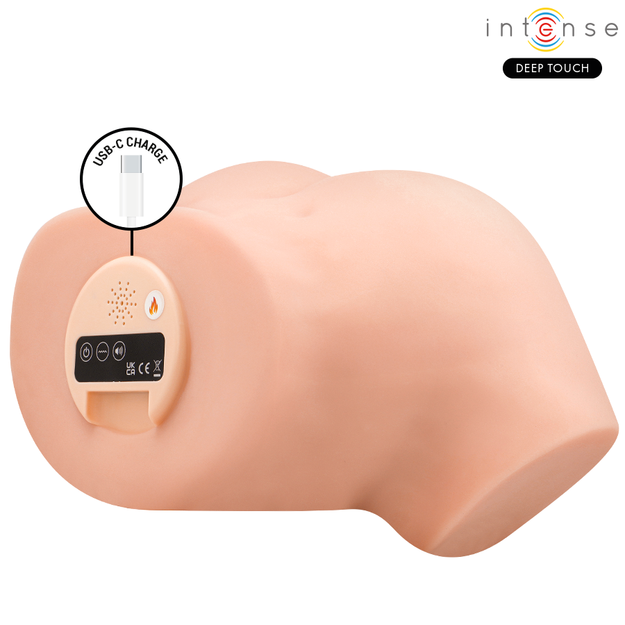 Intense Deep Touch - Nicole Masturbador Ano Y Vagina Con Efecto Succión, Calor, Vibración Y Voz Con Control Remoto 5.3 Kg
