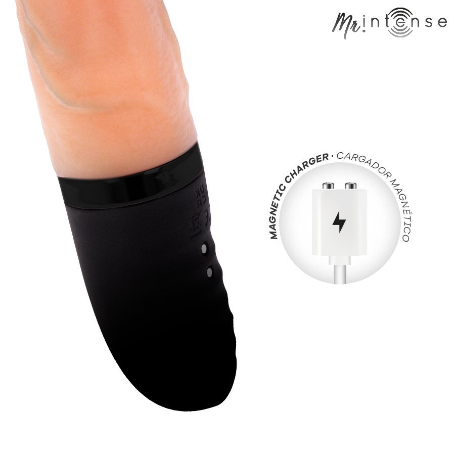 Mr Intense - Jean Vibrador Up&down Silicona Con Efecto Calor 24 Cm -ø- 3.8 Cm