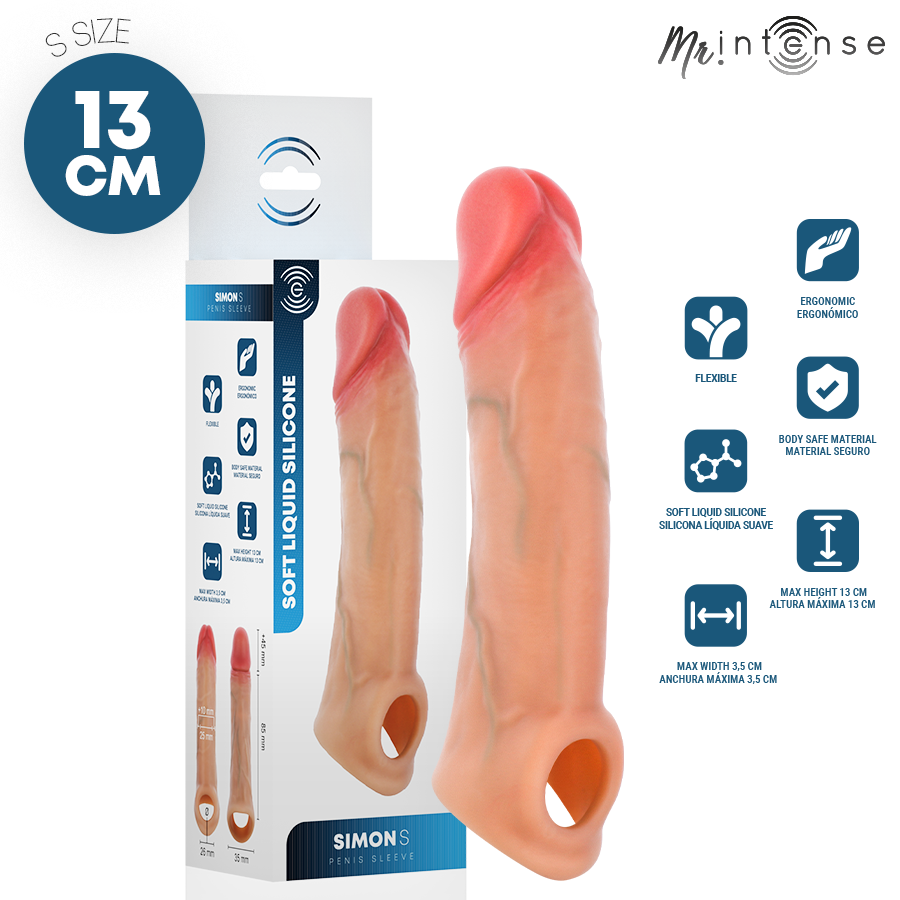 Mr Intense - Simon S Funda De Pene Silicona 13 Cm -ø- 4 Cm