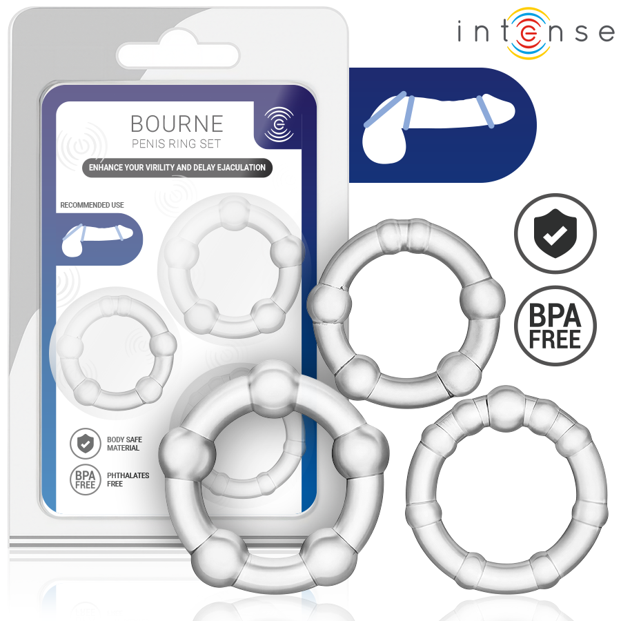 Intense - Bourne Set De 3 Anillos
