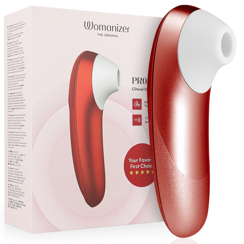 Womanizer - Pro Vibrant Estimulador De Clítoris Burdeos