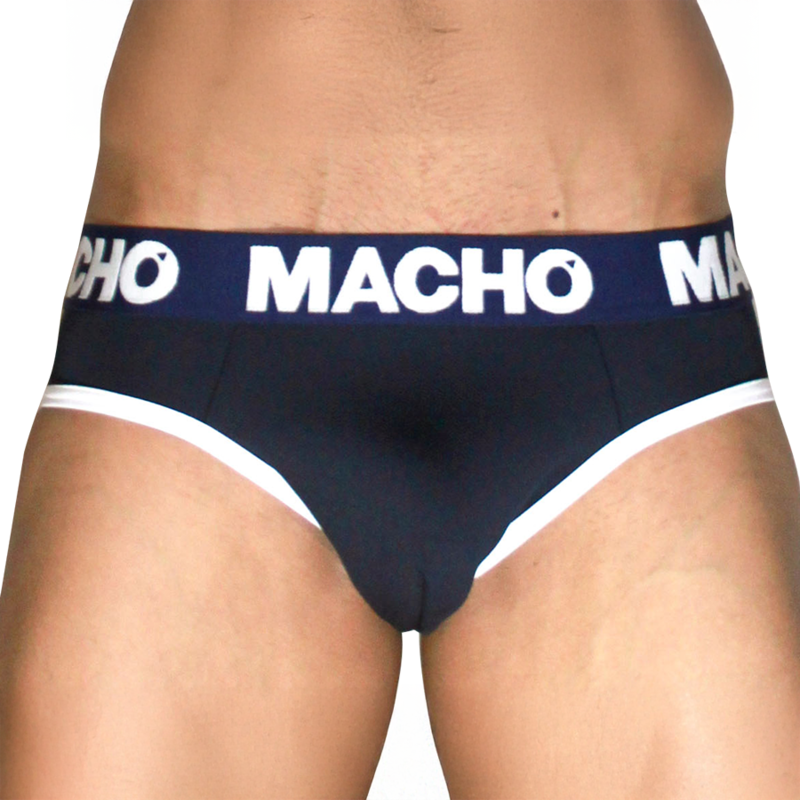 Macho - Mch008 Slip Clásico Azul Marino L