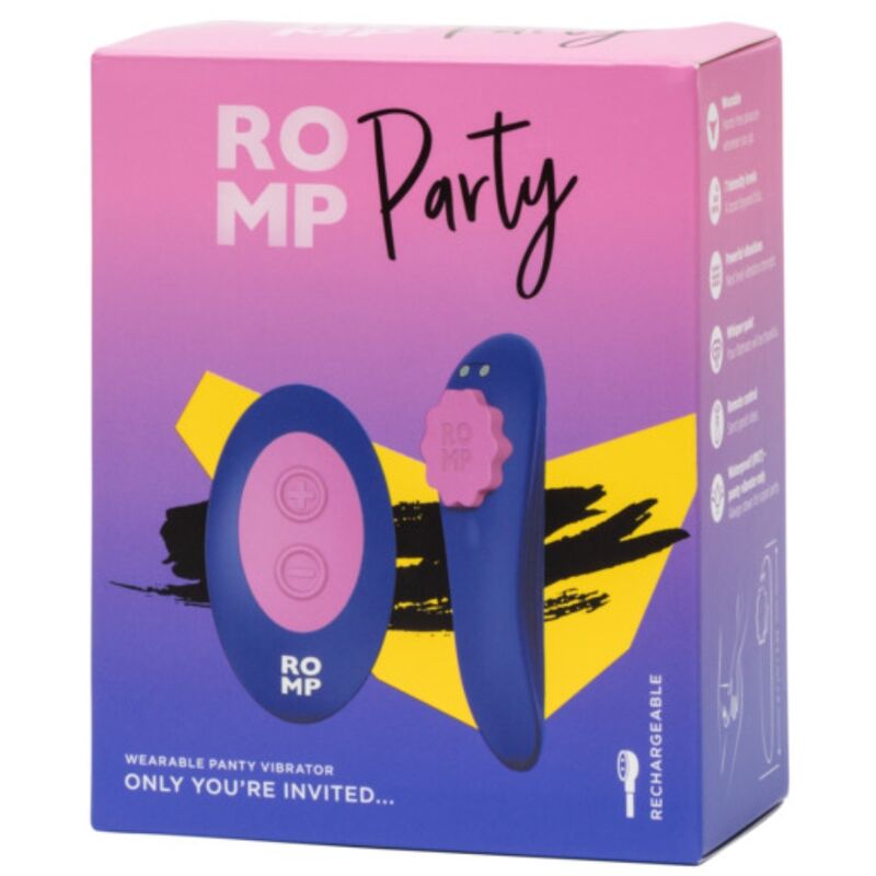 Romp - Party Pantie Magnético Vibrador Silicona Control Remoto