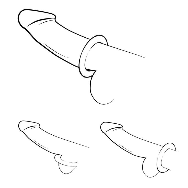 Romp - Remix Trio Set De 3 Anillos Para Pene Silicona Morado