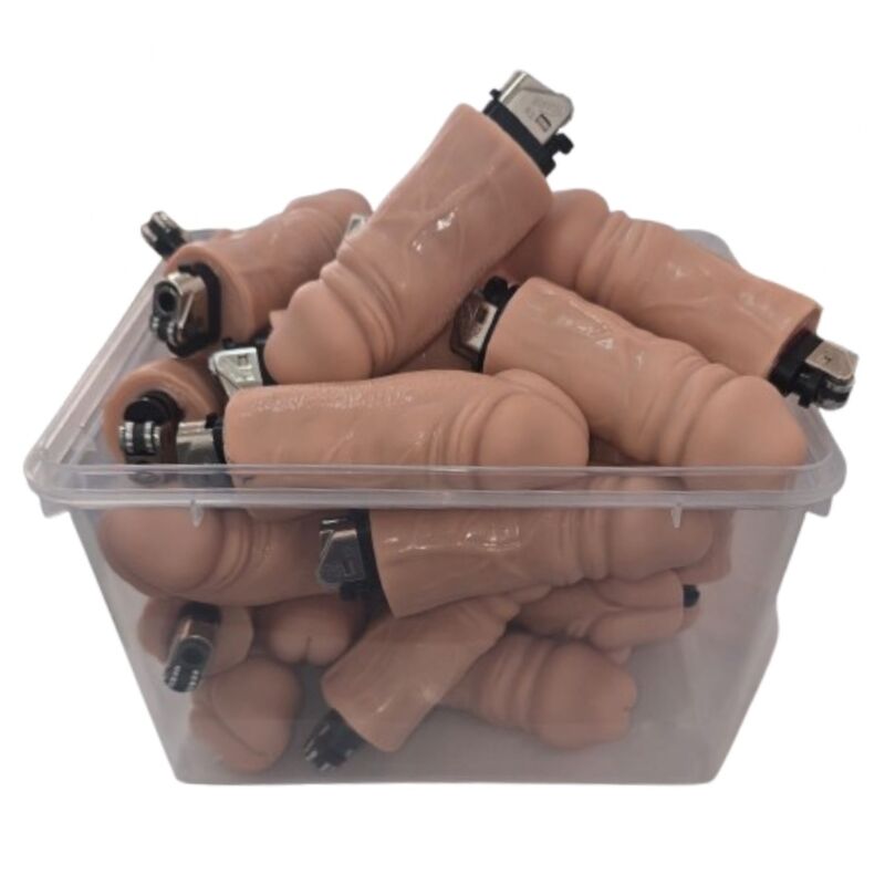Diablo Picante - Bote 30 Mecheros Pene Carne