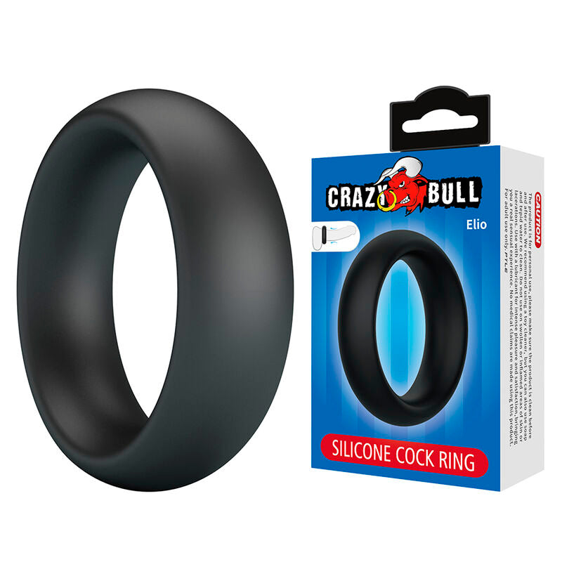 Crazy Bull - Elio Anillo Para Pene Silicona Negro