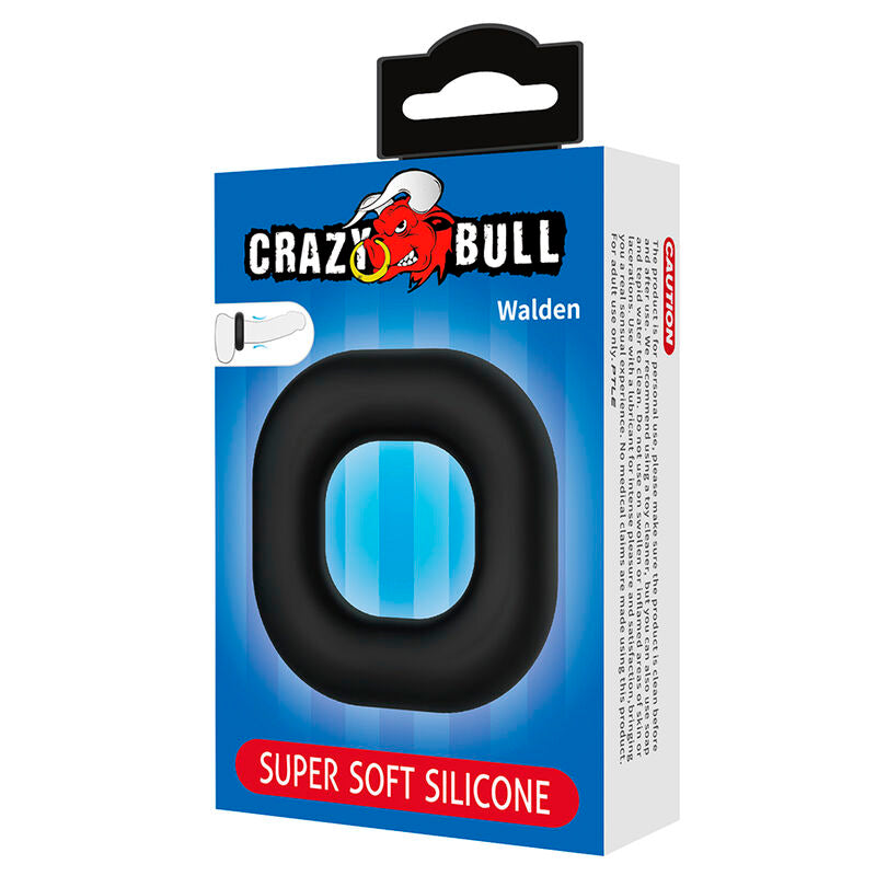 Crazy Bull - Walden Anillo Para Pene Super Soft Silicona Negro