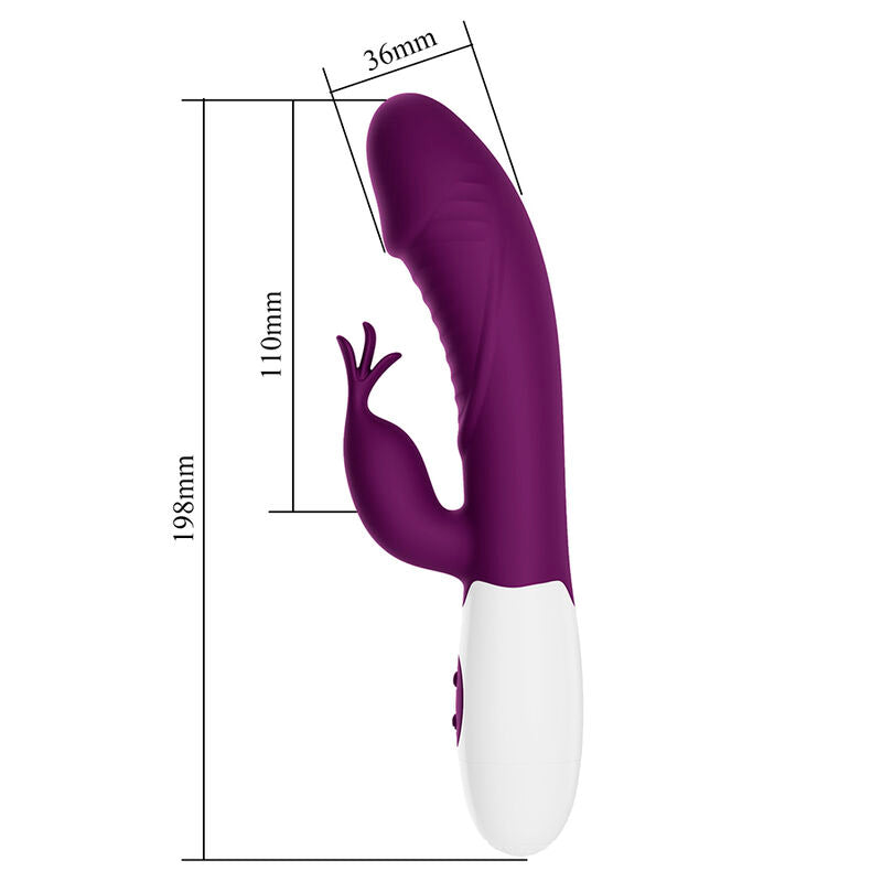 Pretty Love - Rogue Muse Vibrador Rabbit 30 Funciones Morado