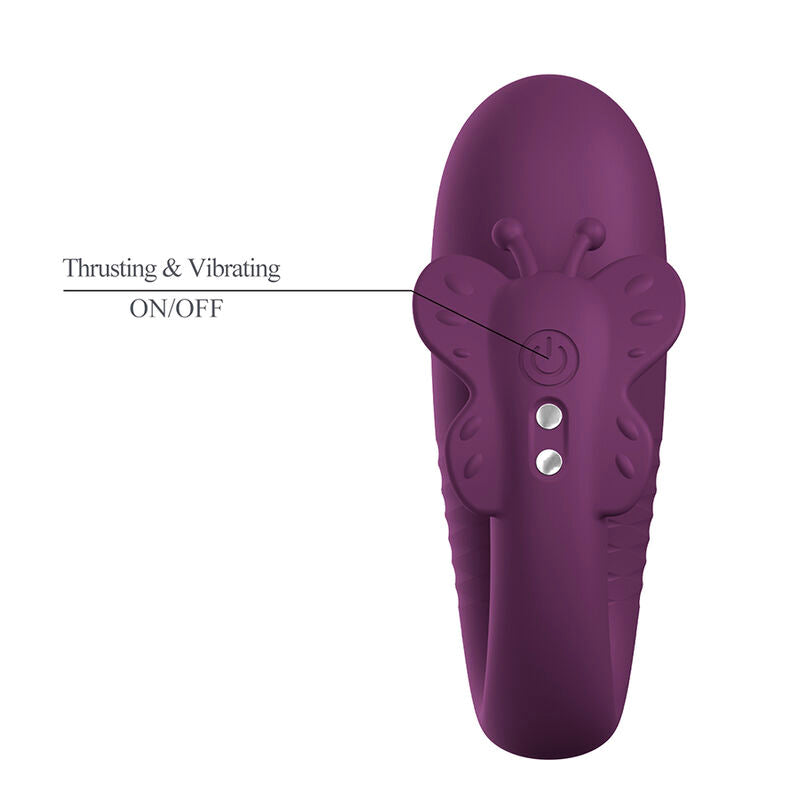 Pretty Love - Klay Vibrador Huevo Con Empuje App Control Morado
