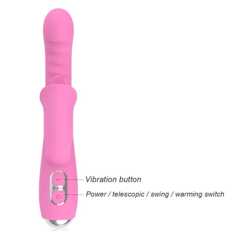 Nalone - T-may Vibrador Rabbit Con Empuje Y Movimiento Oscilante