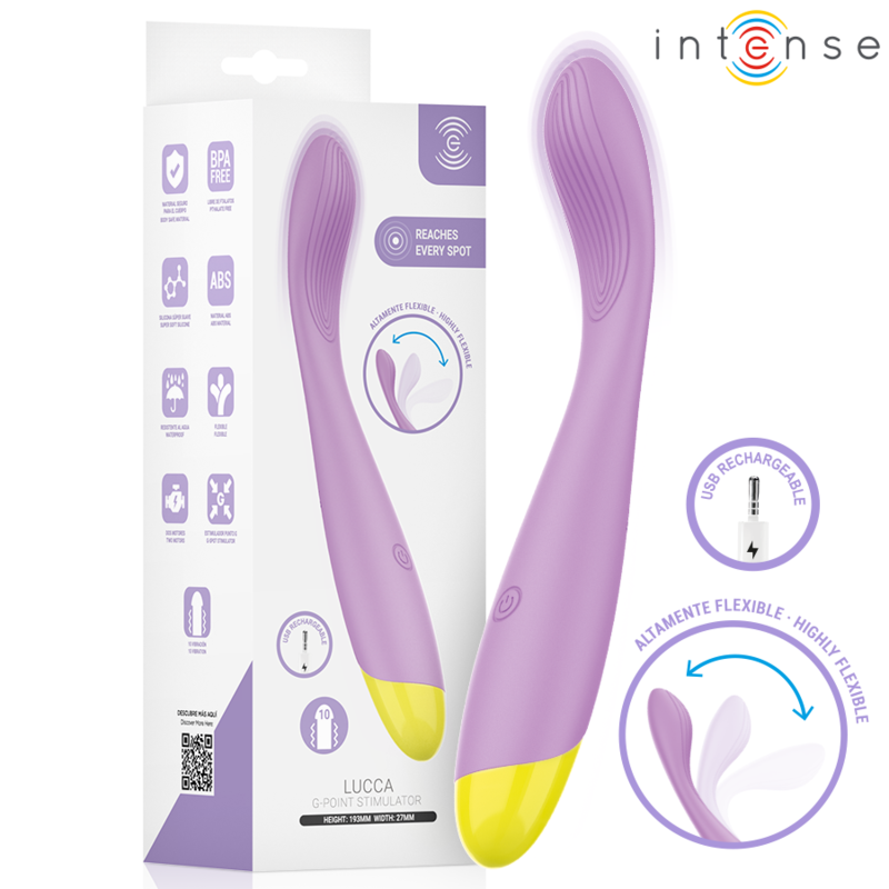 Intense - Lucca G-point Estimulador Flexible Recargable Usb