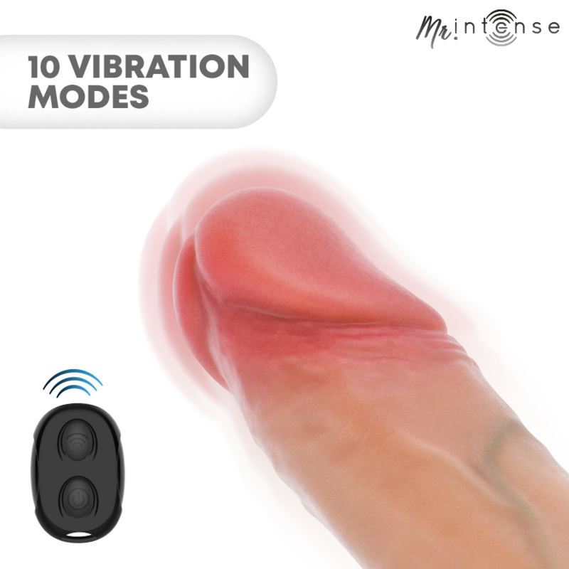 Mr Intense - Arnold L Vibrador Funda Pene Silicona Control Remoto 16 Cm -ø- 4.5 Cm
