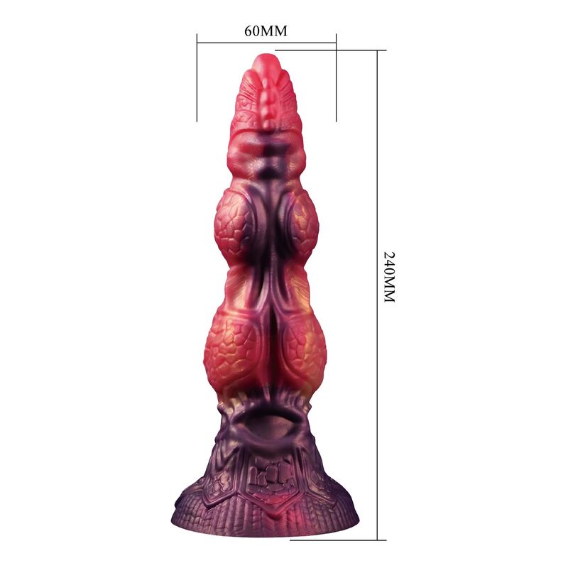 Power Monsters - Savage Beastlord Dildo Fantasía Tricolor 24 Cm Ø 5 Cm