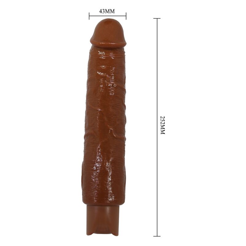 Pretty Love - Gavin Vibrador Realístico 25 Cm Ø 5 Cm Color Marrón