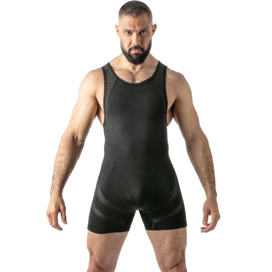 Locker Gear - Mono Open Access Singlet Negro S