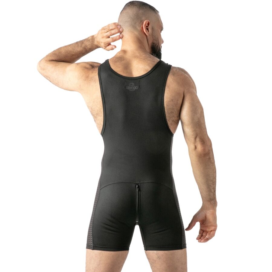 Locker Gear - Mono Open Access Singlet Negro Xl