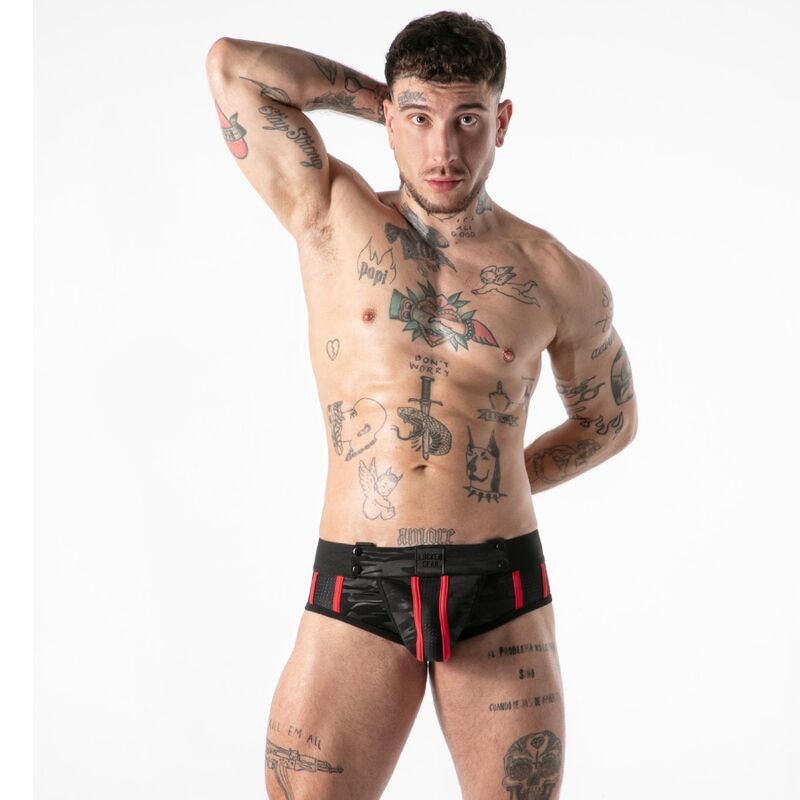 Locker Gear - Full Military Access Jock Brief Rojo L