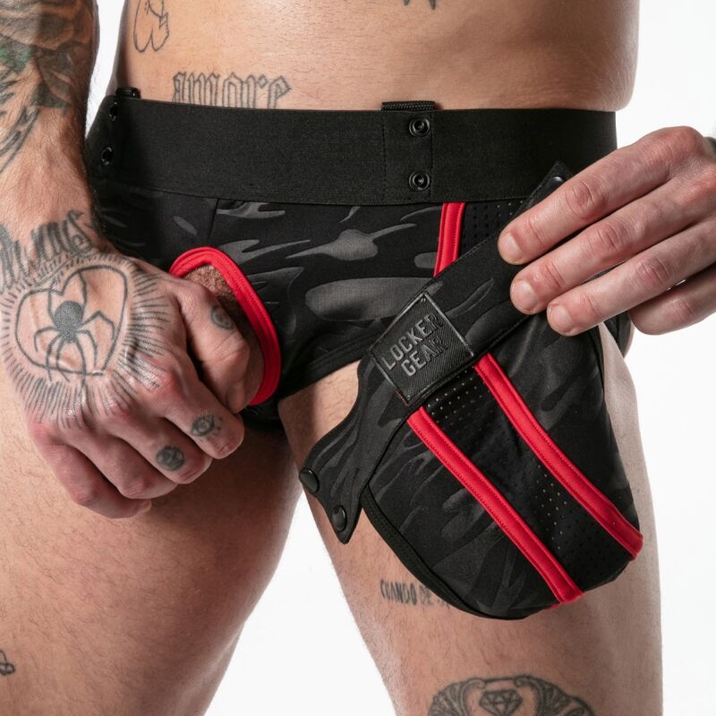 Locker Gear - Full Military Access Jock Brief Rojo L