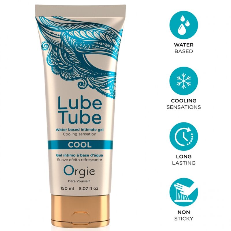 Orgie - Lube Tube Cool Gel Íntimo Base Agua Efecto Frío 150 Ml