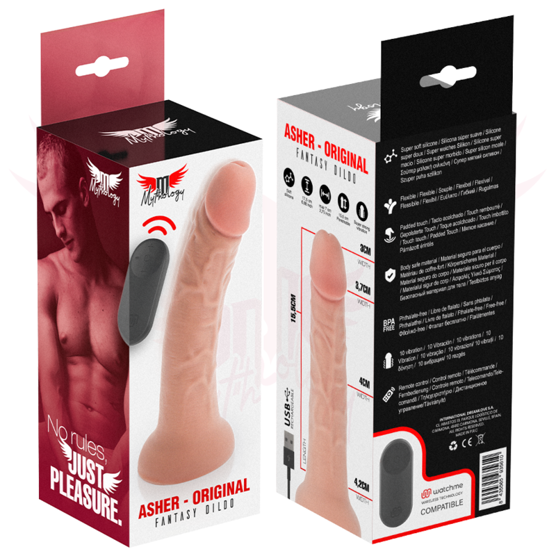 Mythology - Asher Original Dildo S - Vibrador Compatible Con Watchme Wireless Technology