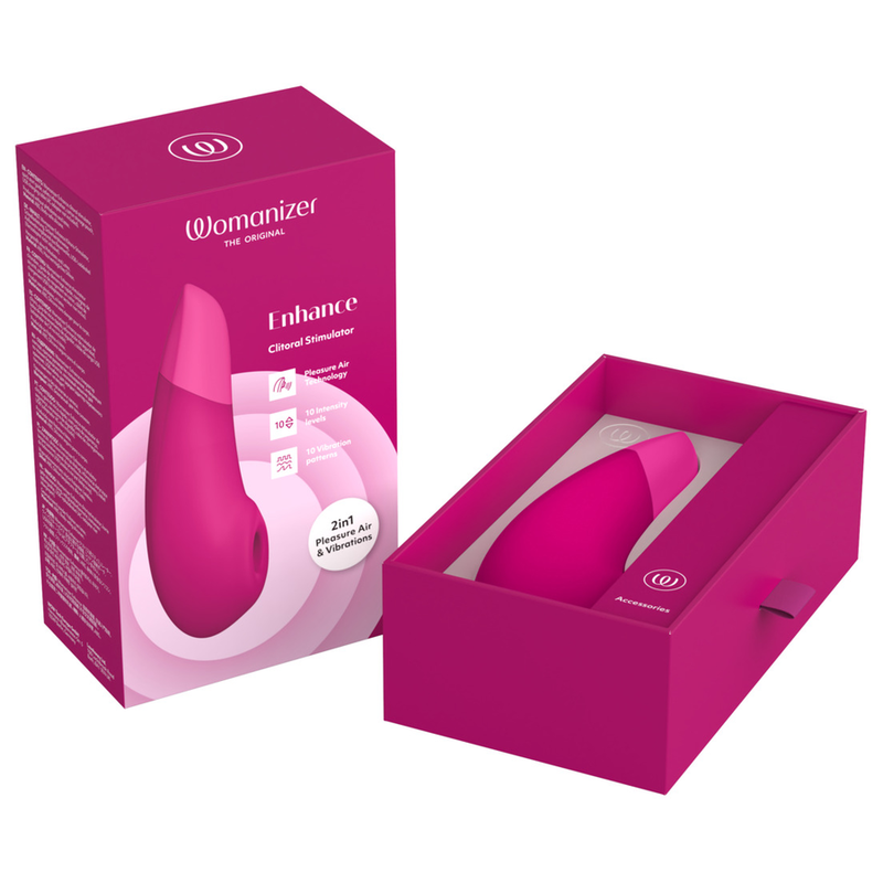 Womanizer - Enhance Estimulador De Clitorís Rosa Vibrante