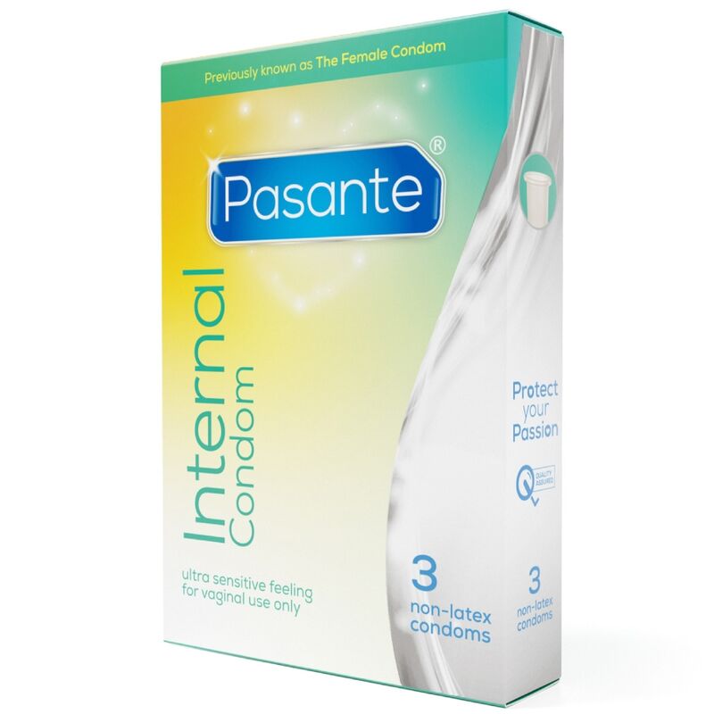 Pasante - Internal Preservativos Femeninos Sin Látex Caja 3 Unidades