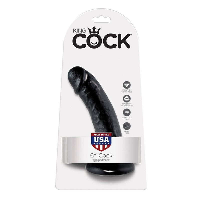 King Cock Pene De 6 - Color Negro