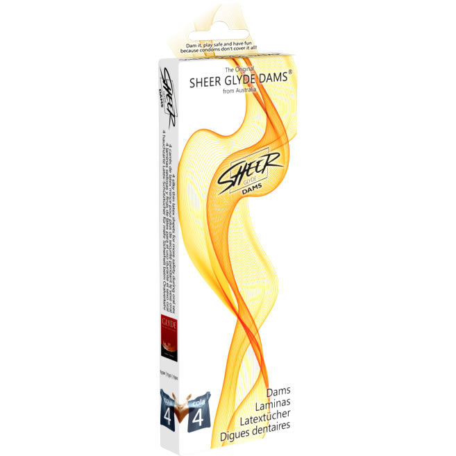 Sheer Glyde - Dams Láminas Latex Sexo Oral Cola