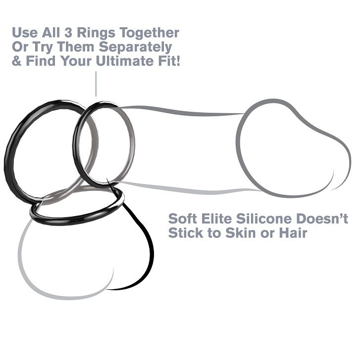 Fantasy C-Ringz - Set Anillas Silicona Stamina