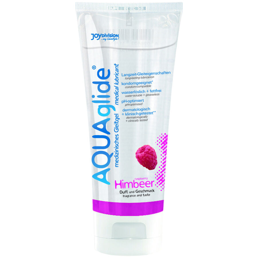 Joydivision Aquaglide - Lubricante Sabor Frambuesa 100 Ml