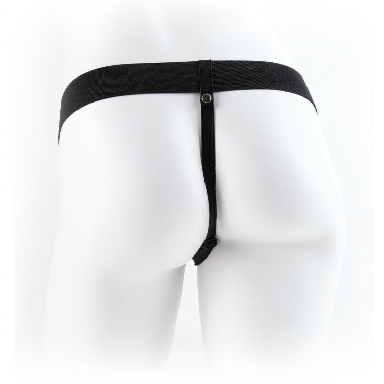 Fetish Fantasy Series - 7 Hollow Strap-On With Balls 17.8cm Natural