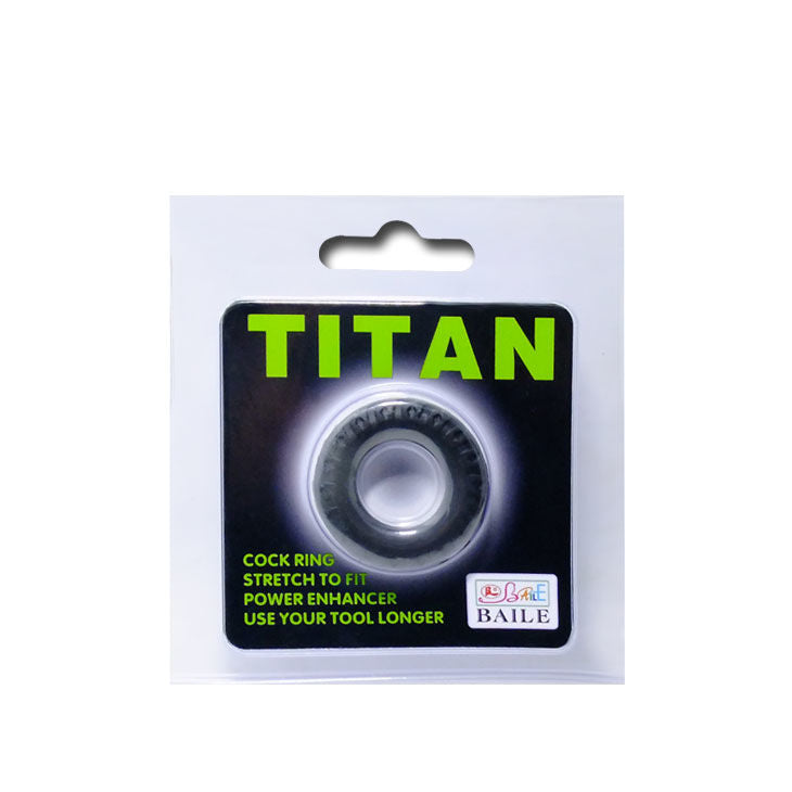 Baile Titan Cockring Black Green 2cm