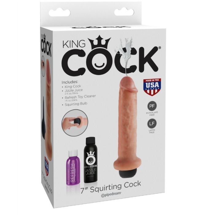 King Cock Pene Eyaculador 7 - Color Natural