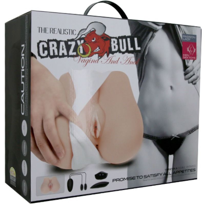Masturbador Crazy Bull - Vagina Y Ano Realisticos Con Vibracion Posicion 3