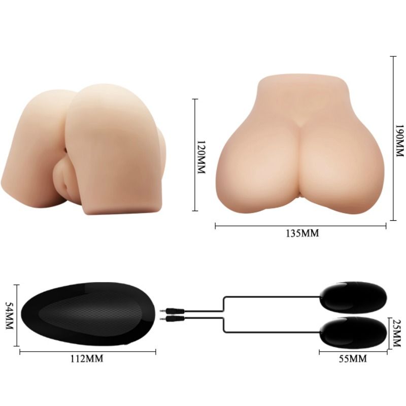 Crazy Bull - Vagina Y Ano Realísticos Con Vibración Posición 4