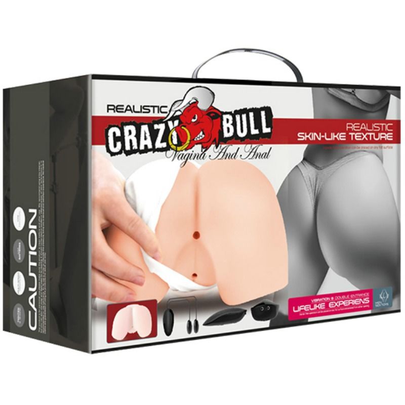 Crazy Bull - Vagina Y Ano Realísticos Con Vibración Posición 4