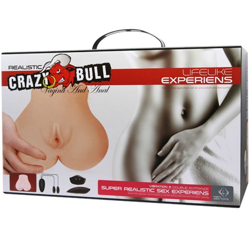Crazy Bull - Vagina Y Ano Realísticos Con Vibración Posición 7
