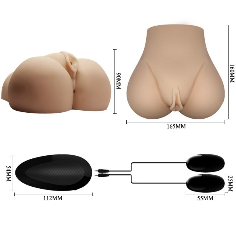 Crazy Bull - Vagina Y Ano Realísticos Con Vibración Posición 7