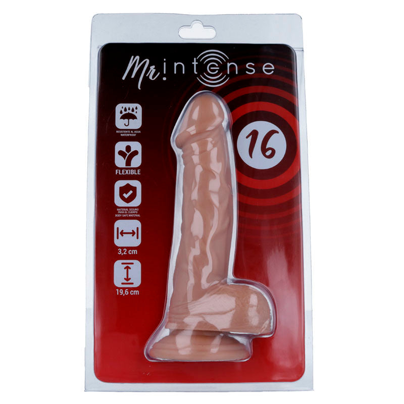 Mr Intense - 16 Pene Realistico 19.6 Cm -O- 3.2 Cm